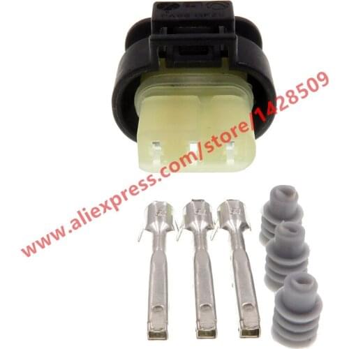 5 Sets 3 Pin Auto Reversing Radar Harness Waterproof Socket Camshaft Sensor Plug For VW Audi 1T0 973 203 1T0973203