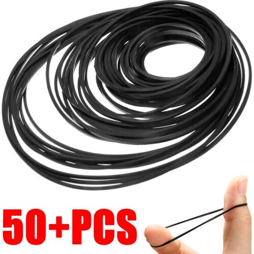 60+pcs Universal Repair Tape Machine Belt 40-130mm Mix Cassette Tape Machine Square Belt For Recorders Walkman