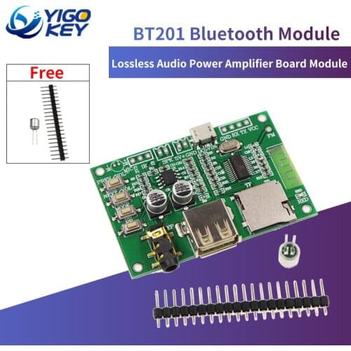 BT201 Dual Mode 5.0 Bluetooth Lossless Audio Power Amplifier Board Module Transparent Trans Tf Card U Disk Ble Spp Serial Port