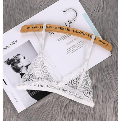 Hot Sale French Style Sexy Lace Bras Lingerie Women Seamless Wireless Ultra Thin Push Up Triangle Bra Bralette Underwear