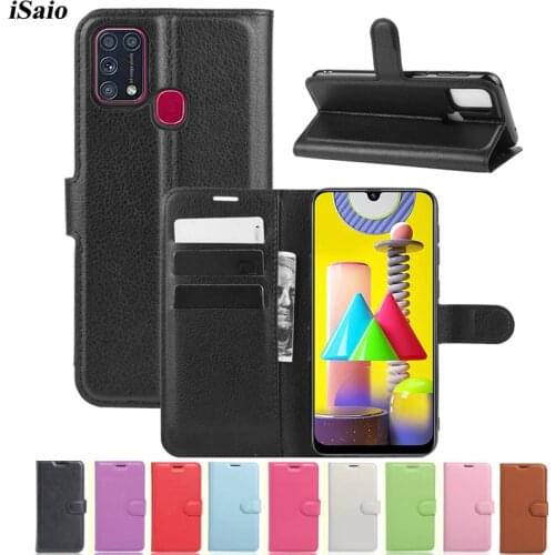 For Samsung Galaxy M31 M01 Wallet Case Flip Leather Cover Mobile Phone Case Soft TPU Shell Kickstand with Card Holders