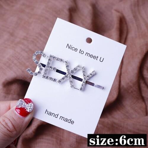 Bachelorette Party Luxury Glitter Rhinestone Bride To Be Hair Clip Hairpin Bridal Shower Wedding Hen Night Decoration Gift Favor