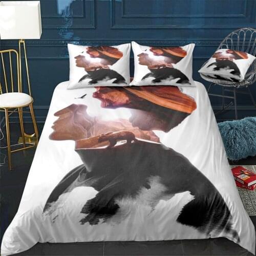 Bear in Mind Quilt Cover Pillowcase 3Piece Comforter Bedding Set With Pillow Case Single Double Duvet Cover Home Decora