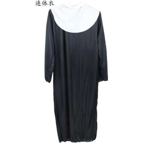Cosplay Halloween Costumes for Women Priest Nun Missionary Costume Set 2021 Adult Cosplay Clothing Woman Dress