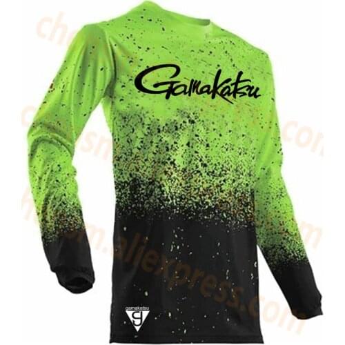 2021 Gamakatsu Men Clothing Ultrathin Long Sleeve Sunscreen Anti-uv Breathable Coat Summer Fishing Shirt Size XS-5XL Jacket