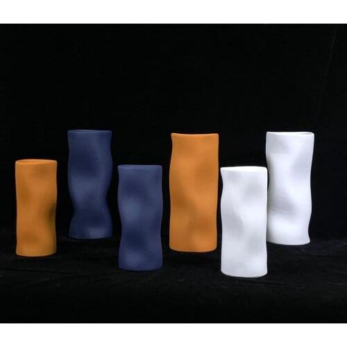 Morandi Pure Color Vase Ceramic Vase Nordic Home Decor Vase Living Room Desktop Home Decoration Modern Gifts Vase