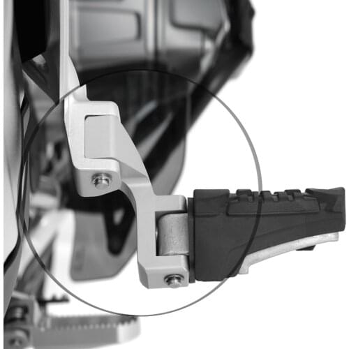 NEW Silver Motorcycle Rear Set Foot Pegs Passenger Footpeg Kit FOR BMW R1200GS LC 2013-2020 R 1200 GS LC Adv Adventure 2014-2020