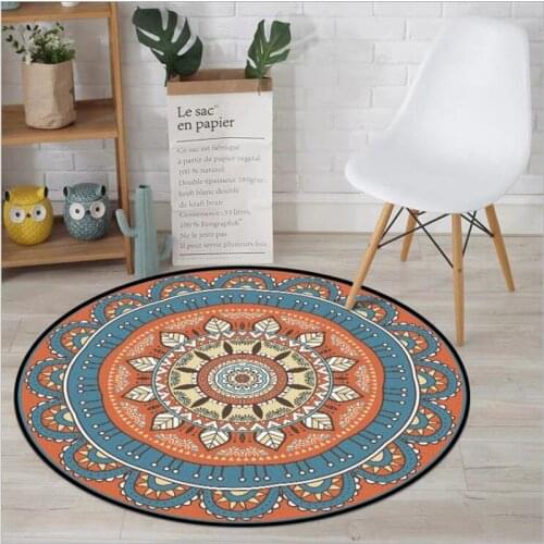 New Persian Round Carpets for Living Room Decor Area Rugs Large Christmas Rug Round Carpet