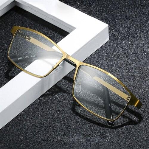 Iboode New Classic Men Women Metal Frame Reading Glasses Vintage Anti Blue Light Presbyopia Eyeglasses Computer Goggle Eyewear