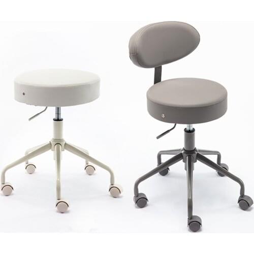 Adjustable Rolling Dental Stool Ergonomic Heavy-Duty Chair with Wheels for Beauty Salon Massage Dental Clinic Office Home Spa