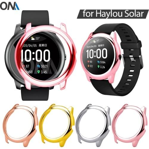 Upscale Protector Case for Xiaomi Haylou Solar LS05 PC Hard Hollow out Women Girl Smart Watch Cover Protective Bumper Shell