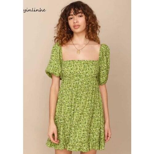 Yinlinhe Green Summer Dresses