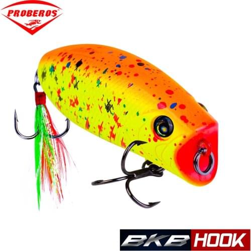 1pc PRO BEROS Brand Fishing Lures 5.7cm-2.2"/10g-0.35oz Top Quality Fishing Tackle 8# Black Hook 6 colors Fishing Bait