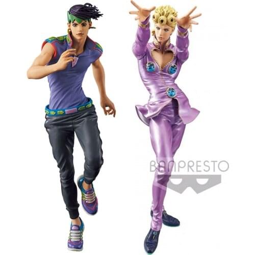23cm BANDAI JoJos Bizarre Adventure Rohan Kishibe Grandista ros Giorno Giovanna Anime characters Action PVC Collection Model T