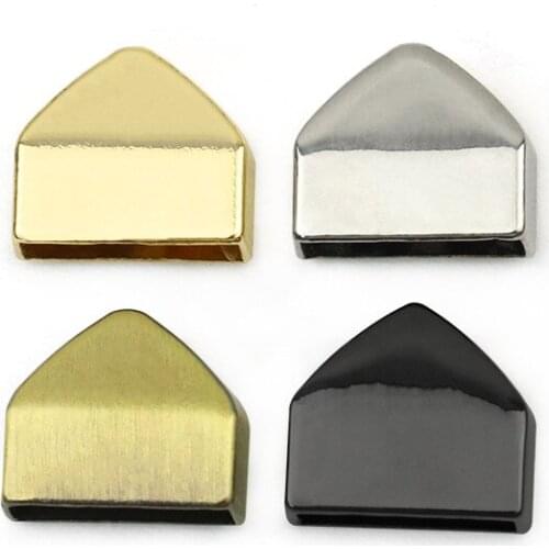 30 Pcs Zinc Alloy Metal Zipper Decoration End Clip Screws for DIY Handmade Handbag Clasp Strap Tail Furniture Hardware 4 Colors