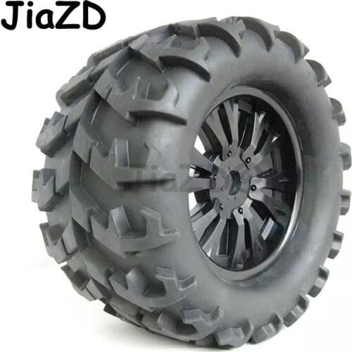 4PCS 150mm Diameter Wheel Tires Black Rubber Climbing Tire with 17mm Hex Adapter for 1/8 Off Road Rock Crawler Truck RC Car Part