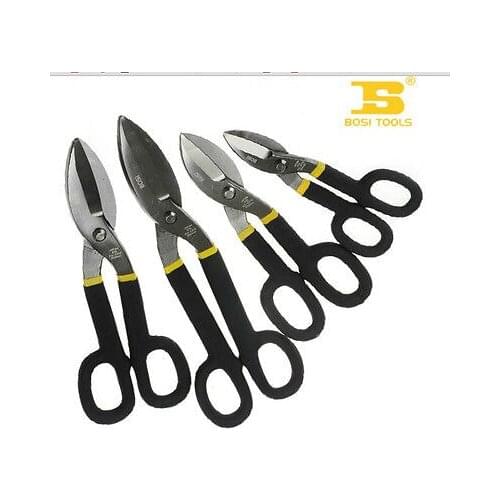 American Type Double Color Handle 12" 300mm Tinmans Snips with Spring