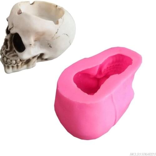 FreeShip DIY Resin Mold Suitable for Jewelry Silicone Resin Mould Including Skull-shaped Ashtray Silicone Mold for Men wholesale