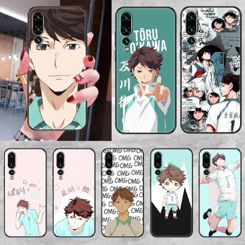 Oikawa Tooru Haikyuu Phone case For Huawei P Mate P10 P20 P30 P40 10 20 Smart Z Pro Lite 2019 black luxury back soft prime 3D