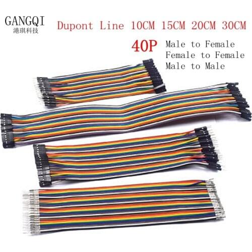 Dupont Line 10cm 15CM 20CM 30CM Male to Male+Female to Male + Female to Female Jumper Wire Dupont Cable for arduino DIY KIT