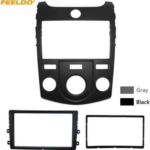 FEELDO Car Stereo Radio Fascia Panel Frame Trim Dash Face Plate Installation Kit For KIA Cerato(09-12)/Forte(09-12) #FD5748
