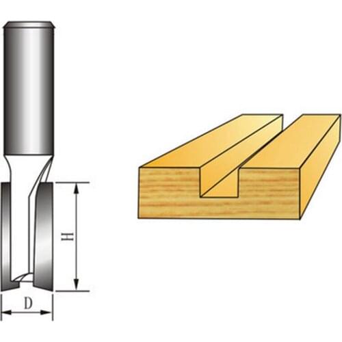 Two Double Flutes Straight Slot Bits Wood Cutters Solid Carbide Foma CNC Router Bit Milling Cutter Ferramentas Para Madeira