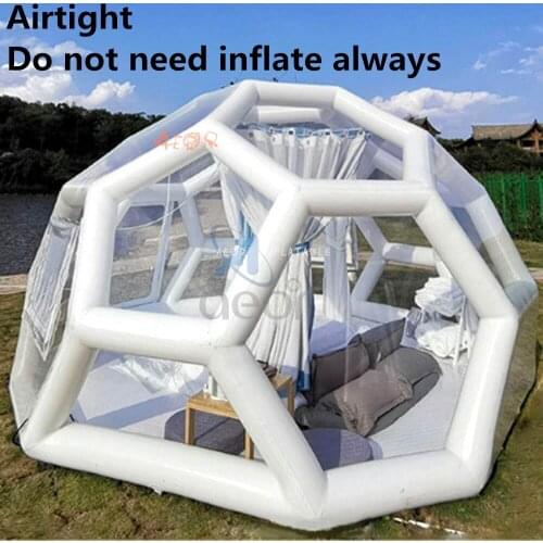 Airtight Soccer Tent Clear Inflatable Bubble Tent House Dome Outdoor Family Camping Stargaze Hotel Rental
