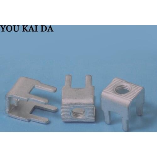 K14 Welding Terminal PCB-8 M4 U Shape Circuit Boards Bench Terminal 100pcs