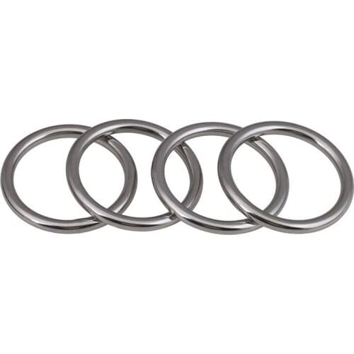 304 stainless steel seamless ring circle O-ring rings solid seamless steel ring hammock yoga connection ring steel 3 6 7 9 12 16