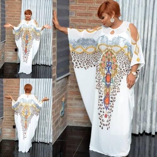 2 Piece Set Africa Clothes African Dresses For Women Muslim Long Dress High Quality Length Fashion Print African Dress For Lady