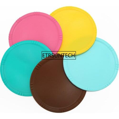 300pcs Round Heat Resistant Silicone Mat Drink Cup Coasters Non-slip Pot Holder Table Placemat Kitchen Accessories