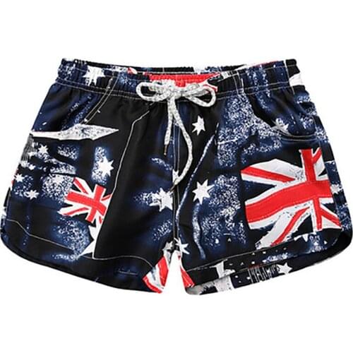 Sexy Summer Beach Short for Women Quick Dry Surfing Swimming Camouflage Swim Shorts Elastic Waist Camo Woman Beach Boxer Shorts