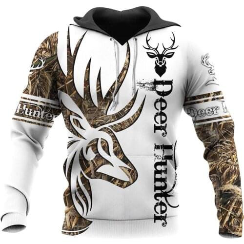Forest hunting deer Tatoo 3D Printed Men Hoodies/sweatshirts Retro Harajuku Fashion Hooded Autumn Hoody Casual streetwear YS-417