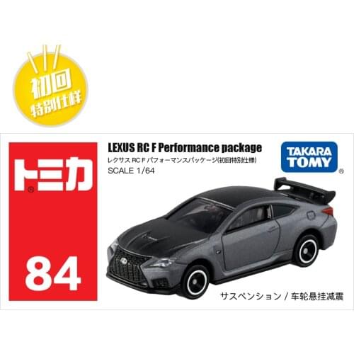 TOMY 1:64 First Edition Lexus Rc F Performance Package NO.84 Simulation Model Car