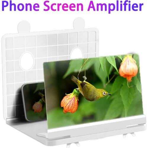 Desktop Phone Holder Stand Universal Mobile Phone Screen Magnifier 3D Enlarger Magnifying Video Amplifier Projector Bracket
