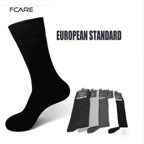 Fcare 10PCS=5 pairs 39 to 44 calzini lunghi uomo men dress socks business socks long leg socks calcetines