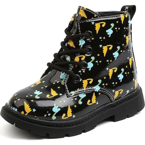 NOYWAY Leather Boots For Girls