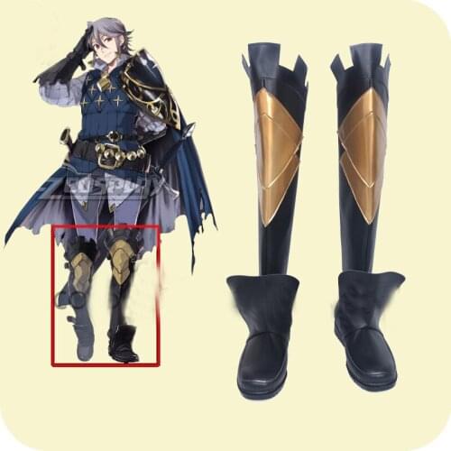 Fire Emblem Fates Laslow Cosplay Shoes Boots Anime Halloween Carnival Party Costume Accessories