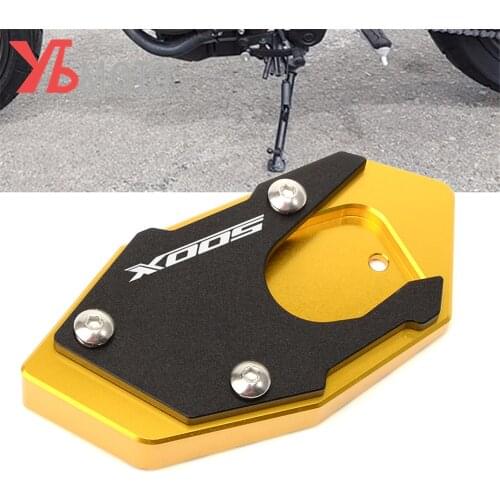 Logo 500X Motorcycle Side Stand Pad Enlargement Plate for HONDA CB500X CB 500X 2017 2018 2019 2020 2021 Kickstand Extension
