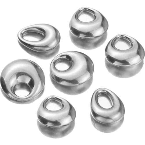 2pcs/lot Stainless Steel Water Drop Earrings Connectors Jewelry necklace Accessories for DIY Handmade Jewelry Making Hand Made