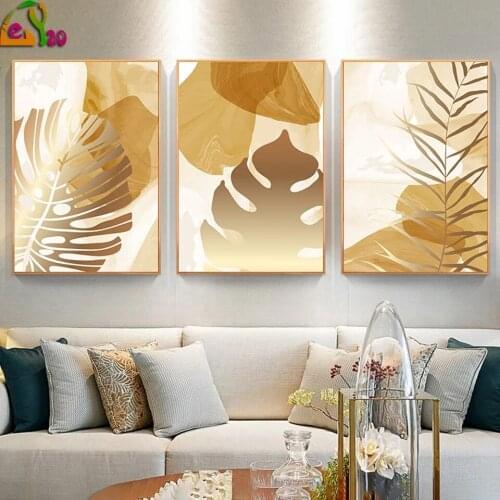 Trendy Watercolor Plant Poster Botanical Wall Art Diamond Paintings Modern Graphic Pictures for Living Room Interior Decoration