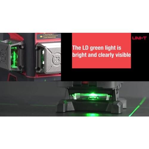 UNI-T LM575LD 12 Lines Laser Level 3D Green Horizontal Vertical Auto Self-Leveling Laser Level Remote Control Indoor Outdoor