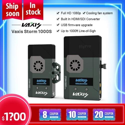 Vaxis Storm 1000S Professional Transmission HDMI Cable - Compatible SDI 1080P Cinema Equipment Wireless HD Video Receiver