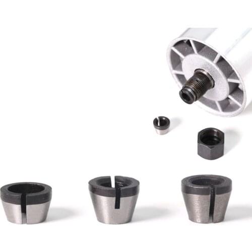 1 pcs 6mm 6.35mm 8mm Collet Chuck Engraving Trimming Machine Electric Router Bit Collets