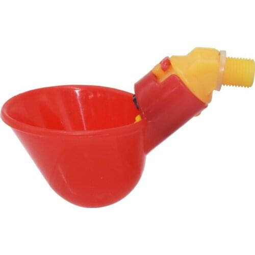 50 Pcs 2021Latest Red Automatic Drinking Cups Chicken Waterer Quail Nipple Drinker Thread Drinker Water Bowl Animal supplies