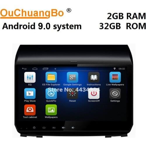 Ouchuangbo Car GPS Radio Multimedia Kit For JAC S3 2017 Support 4 Core BT AUX USB SWC Mirror Link Spanish Android 9.0 OS