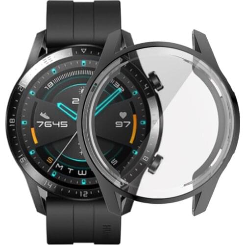 Watch Case For Huawei Watch GT 2 46mm Case Soft Silicone TPU Protective watch Cover Protector sleeve Frame For Huawei GT 2 46mm