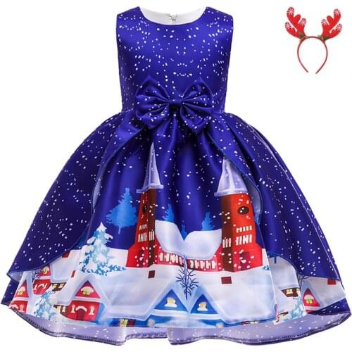 Cosplay Carnival Christmas Halloween Fancy Costume Vestidos 2PCS Children Birthday Party Princess Summer Dress Baby Girl Clothes