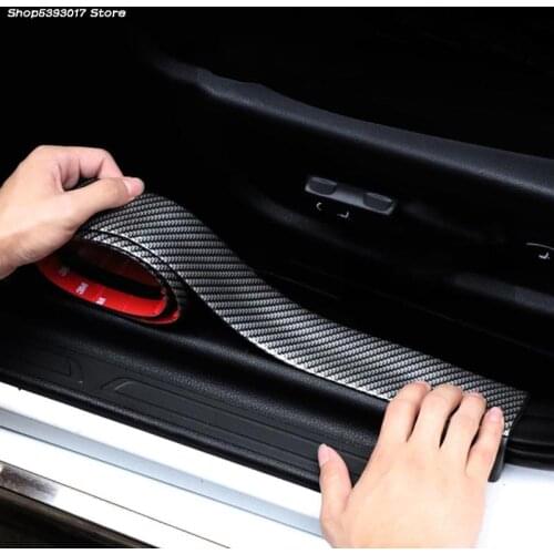 For Nissan X-trail Xtrail T32 T31 Car Door Protector Carbon Fiber Rubber Scratch Proof Door Sill Protection Goods Moulding Strip