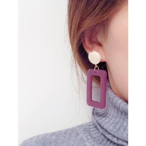 GorGor Stud Earrings Women Originality Statement Minimalist Asymmetric Geometry Temperament Valentines Day Gift EZ-516